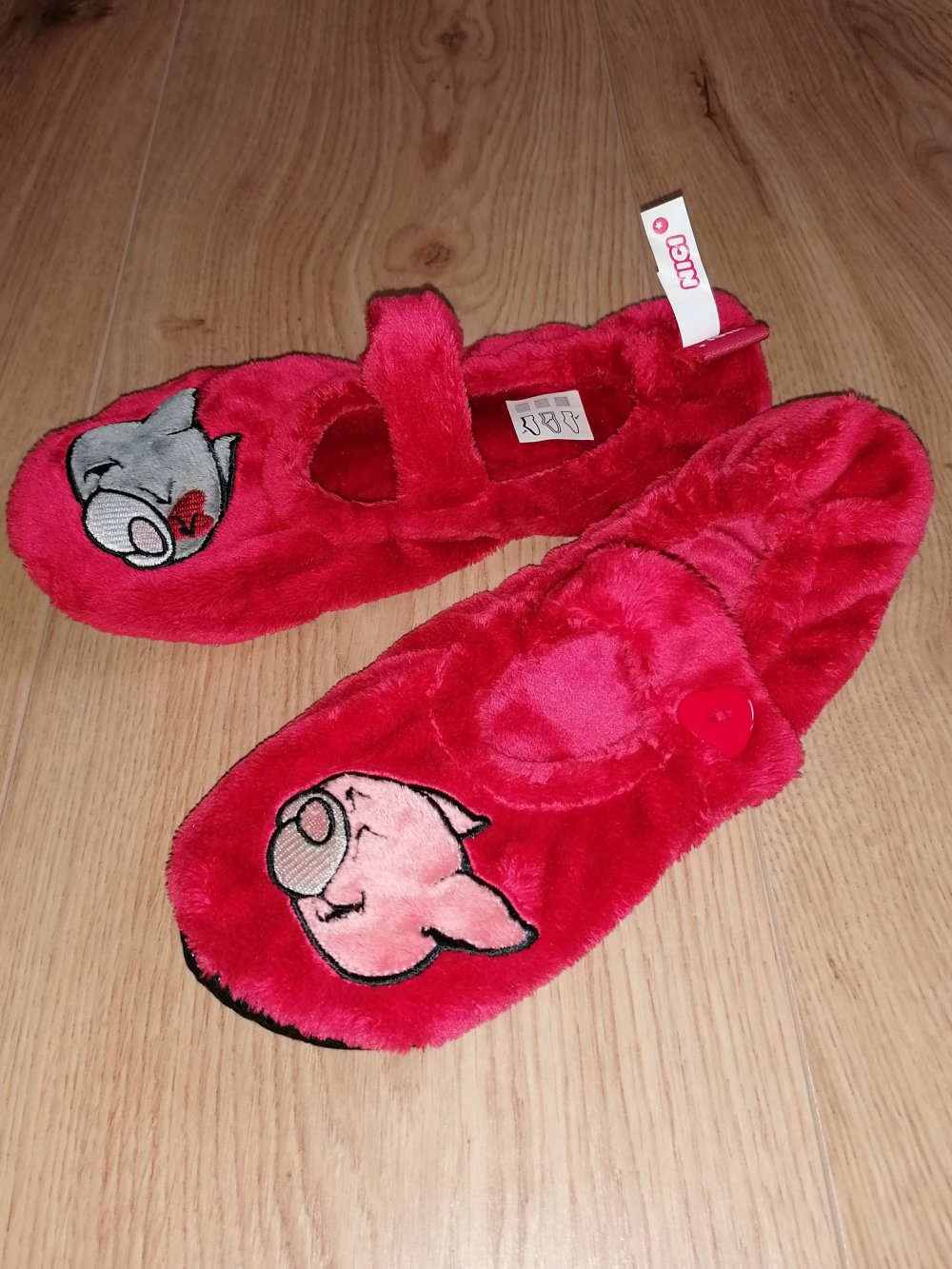 Nici Plüsch Pantoffel Hausschuhe Sockenpantoffel Gr. 35 - 38