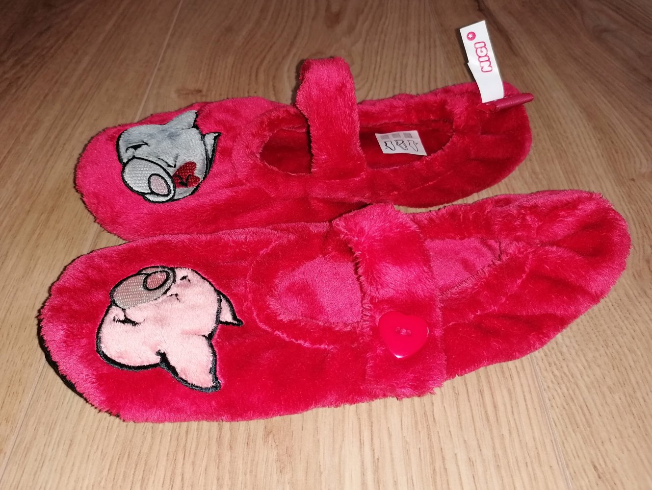 Nici Plüsch Pantoffel Hausschuhe Sockenpantoffel Gr. 35 - 38