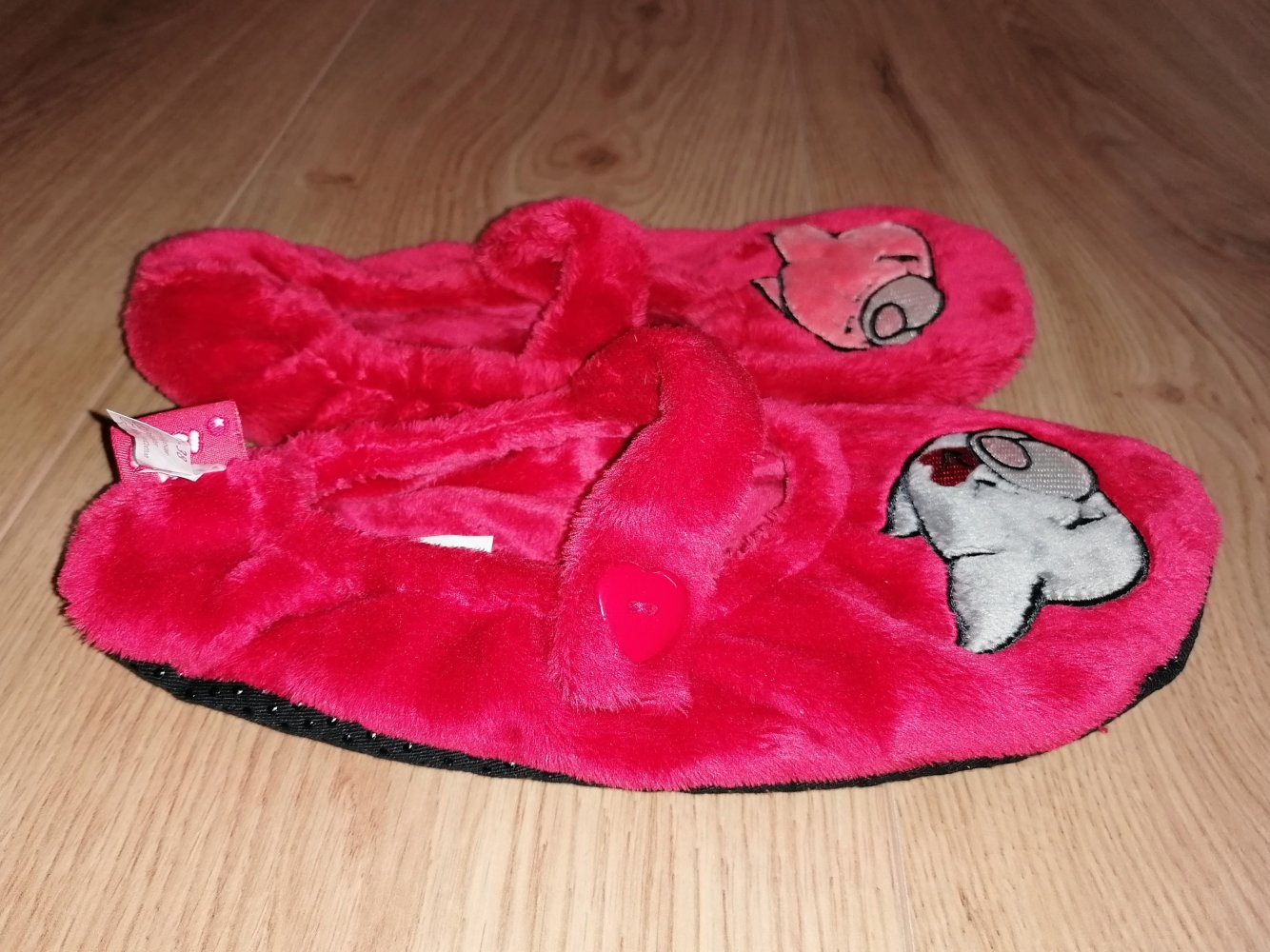 Nici Plüsch Pantoffel Hausschuhe Sockenpantoffel Gr. 35 - 38