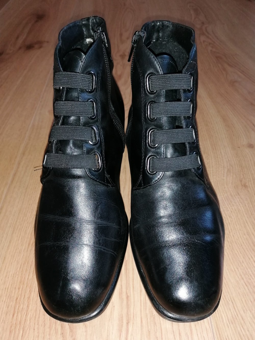 Gino Ventori Viktorianische Damenstiefeletten Lederstiefeletten Tanzstiefeletten Gr. 40