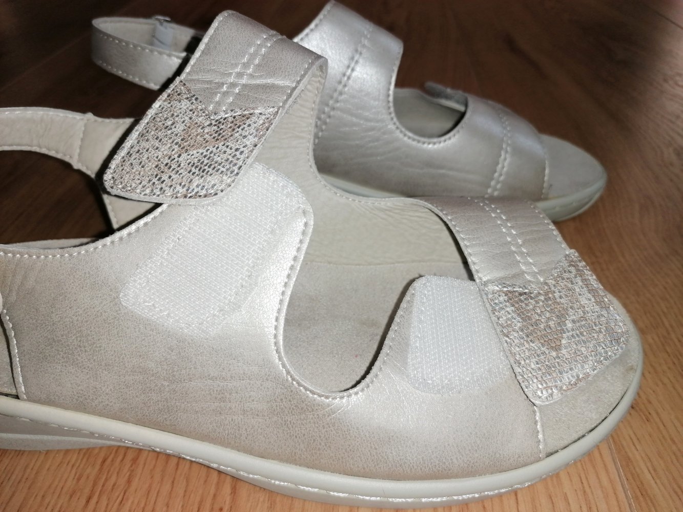 Charmosa Damen Sandalen Sandaletten Klettsandalen Gr. 40