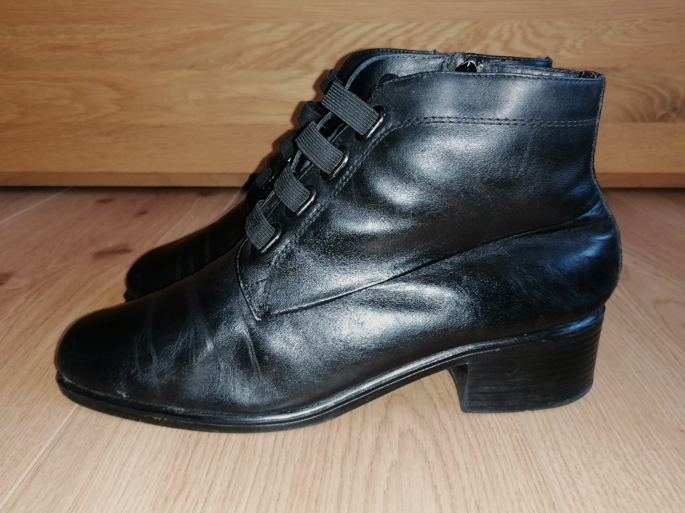 Gino Ventori Viktorianische Damenstiefeletten Lederstiefeletten Tanzstiefeletten Gr. 40