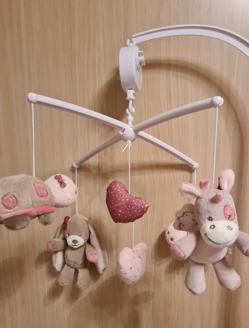 Nattou Nina Jade & Lili Mobile Mädchen rosa Spieluhr Baby babybett