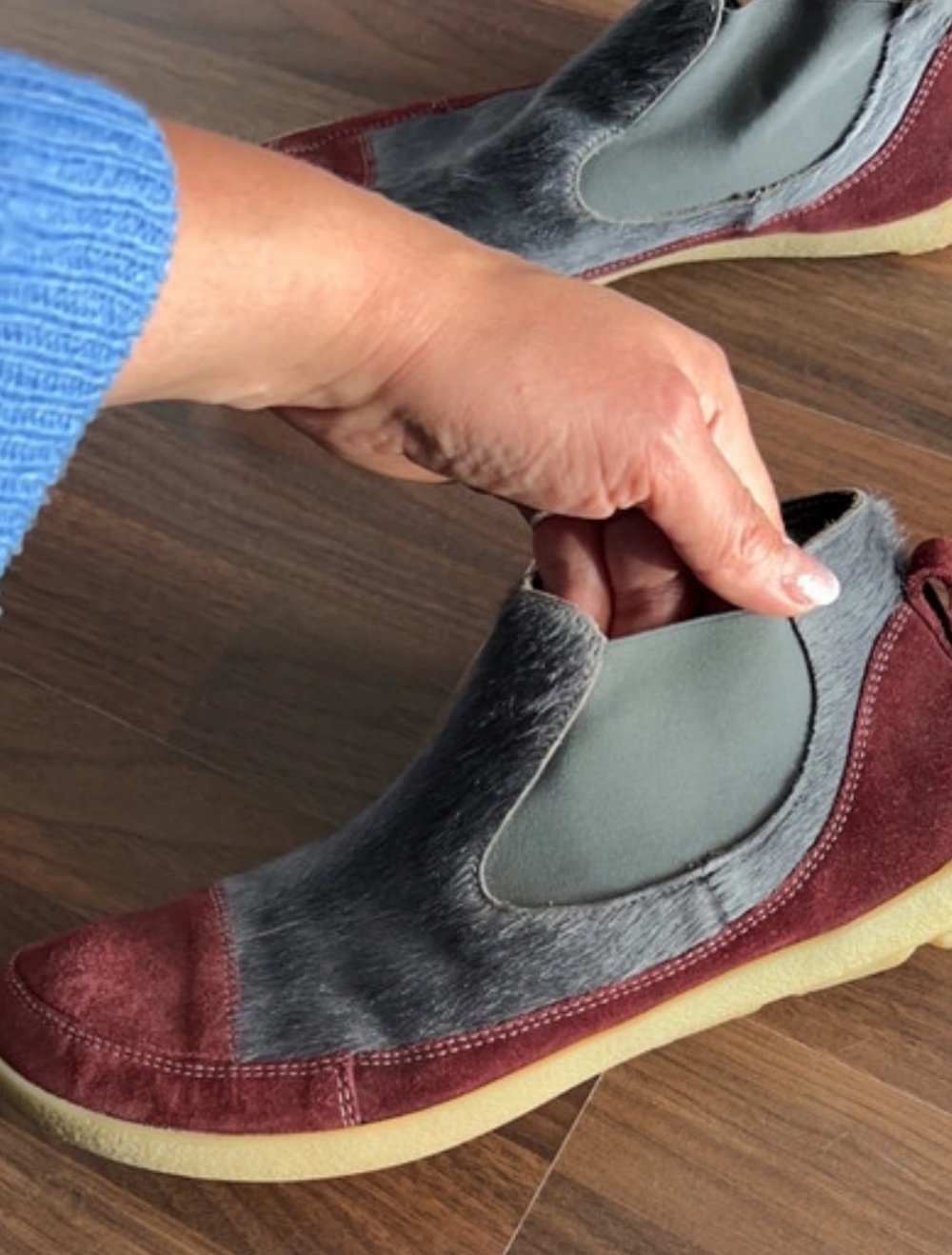 Think! Stiefel Braun/Grau Größe 41