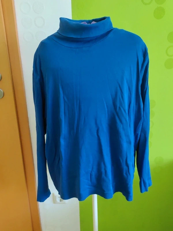 blauer Rollkragenpullover Gr.44/46