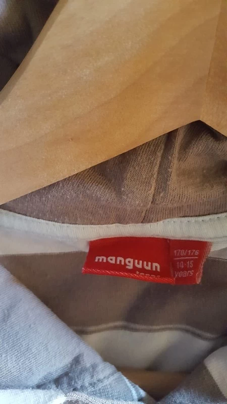 gestreifter Kapuzenpulli Gr. 170/176