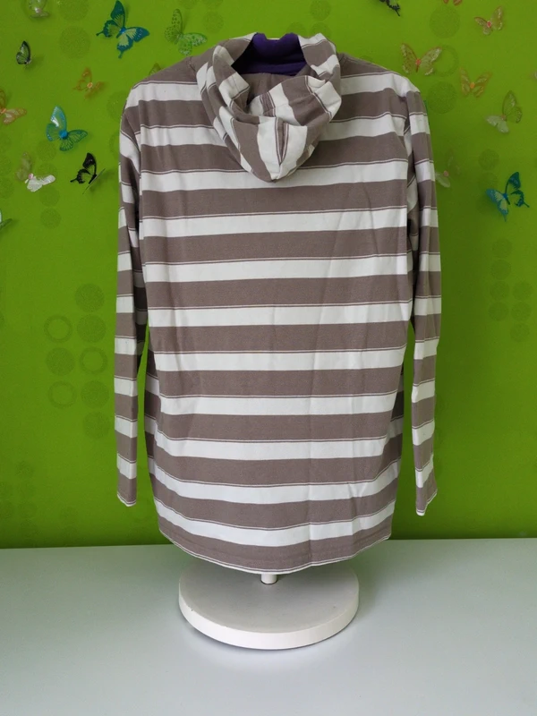 gestreifter Kapuzenpulli Gr. 170/176