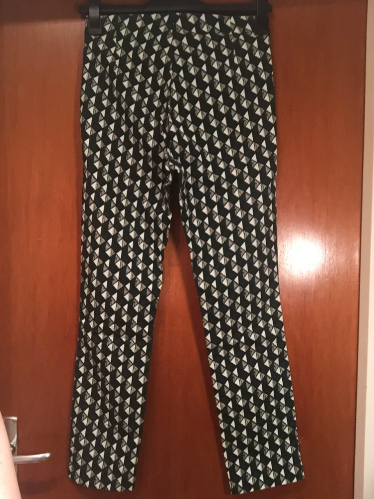 Slacks/ Stoffhose Grün Weiss NEU