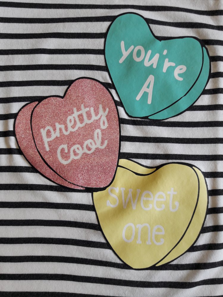 Palomino T-Shirt, gestreift mit Herzen, Gr. 110