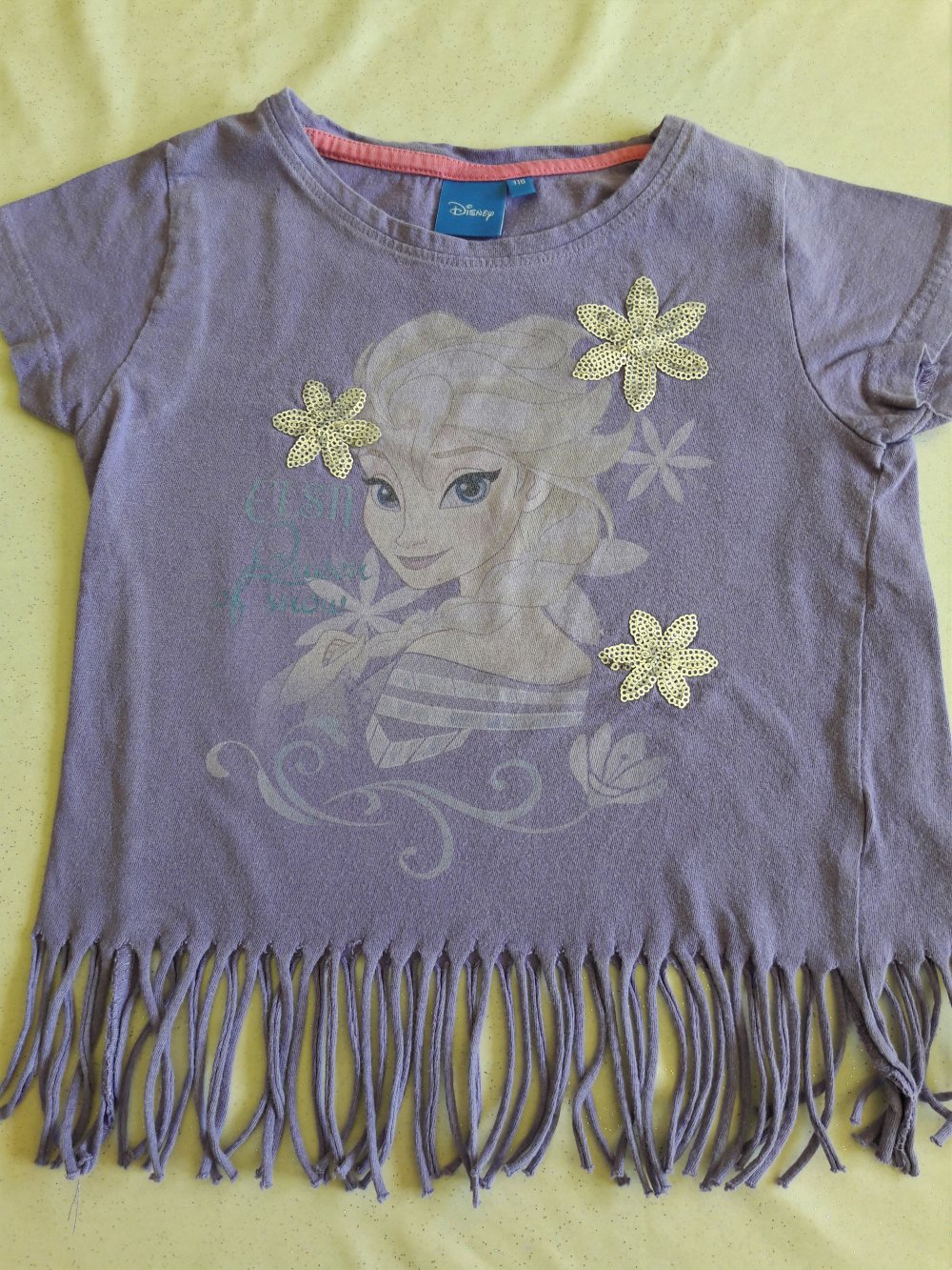 Disney Frozen Shirt, Kurzarm, fliederfarben, Gr. 110