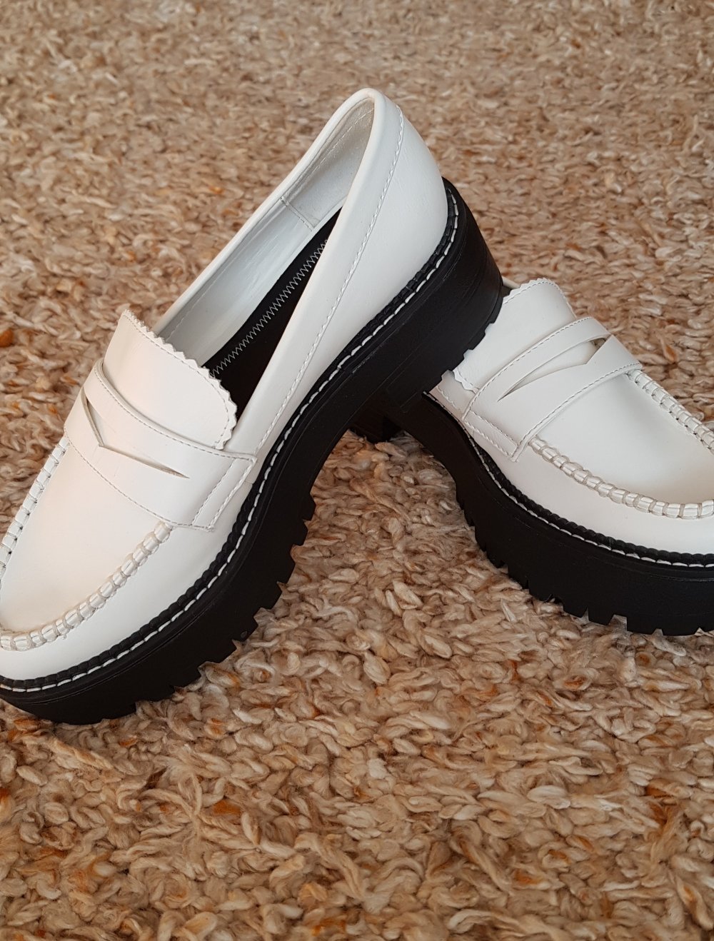 Neue Weiße Sneaker Slipper  mit Plateau Gr.37