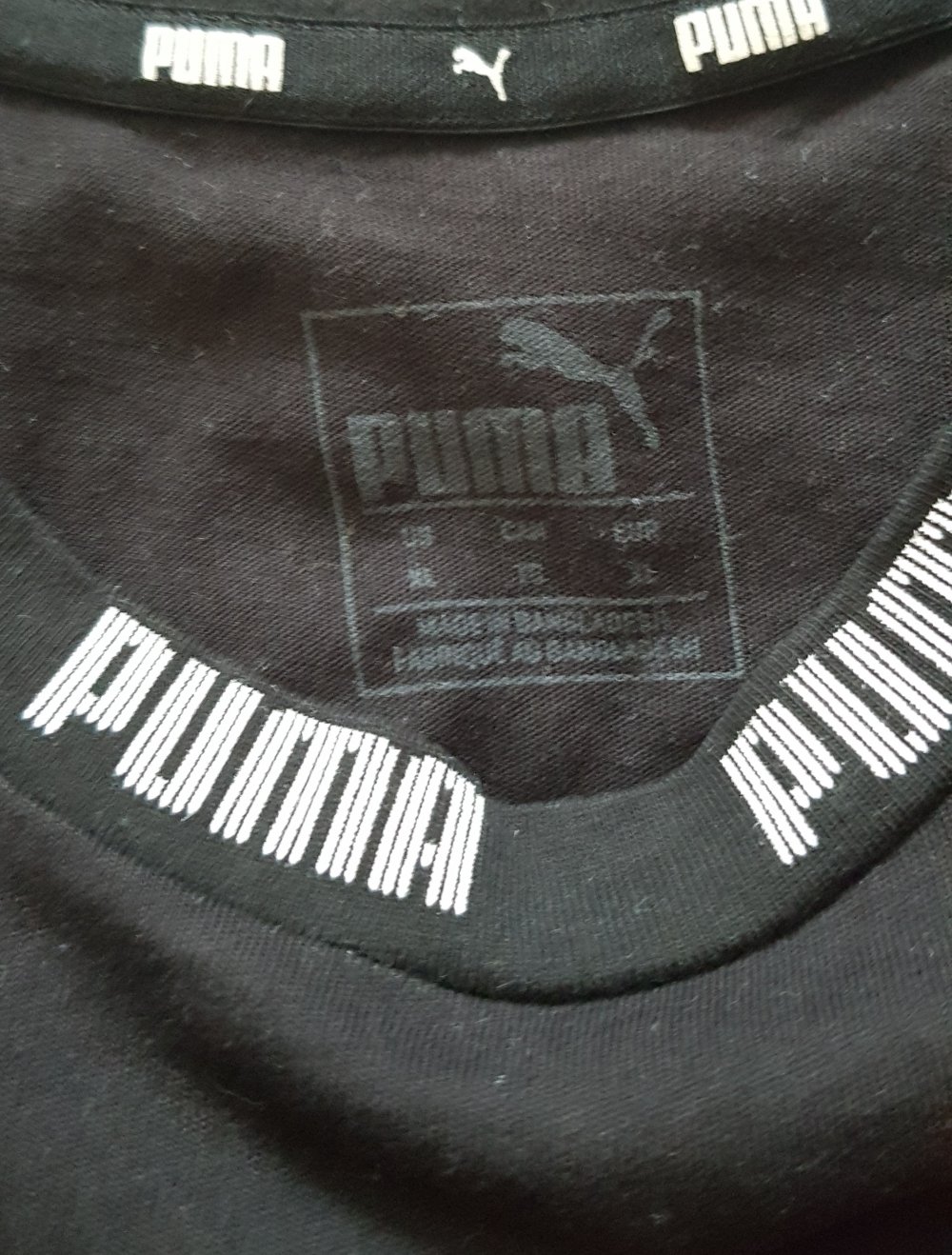 Neu! Puma Shirt Top schwarz mit Logo Gr.XL
