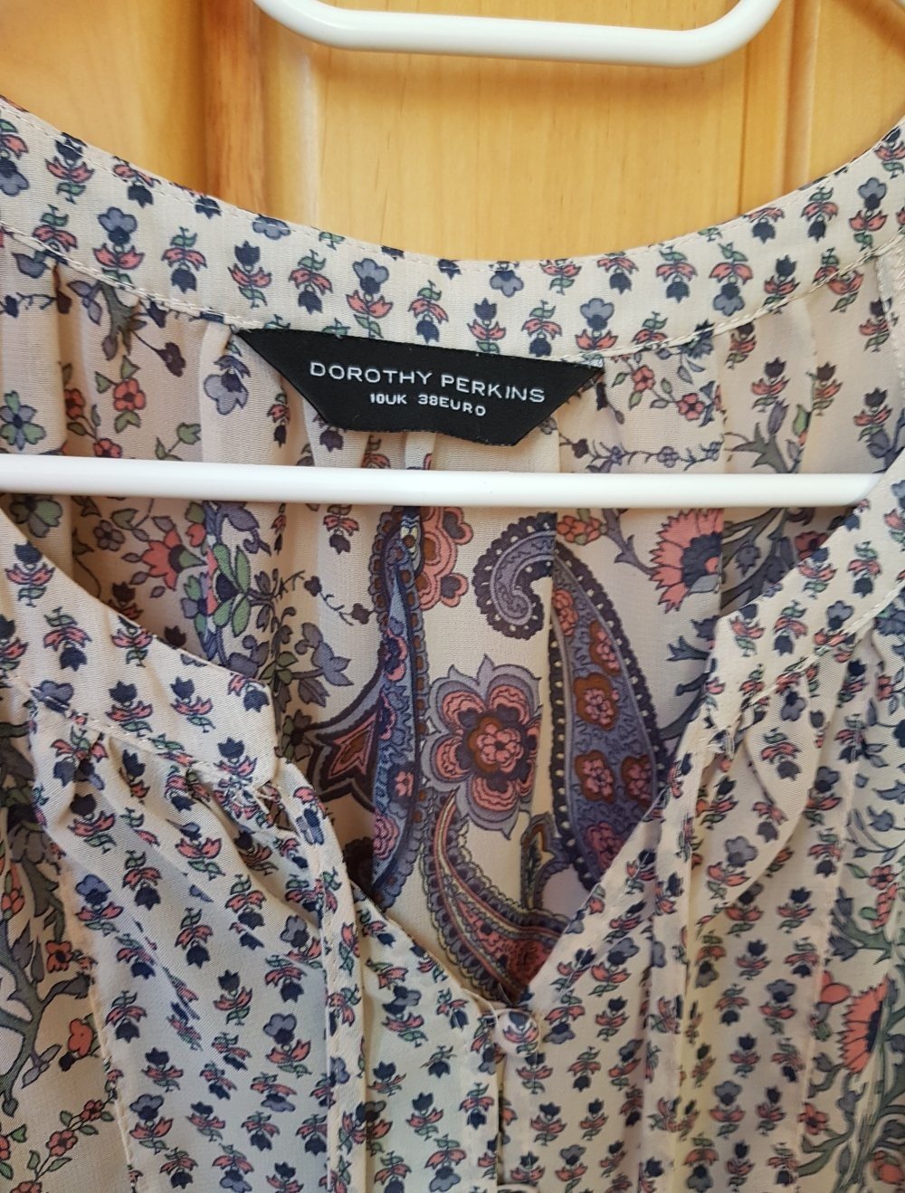 Boho Bluse Tunika mit Paisley Muster Gr.38