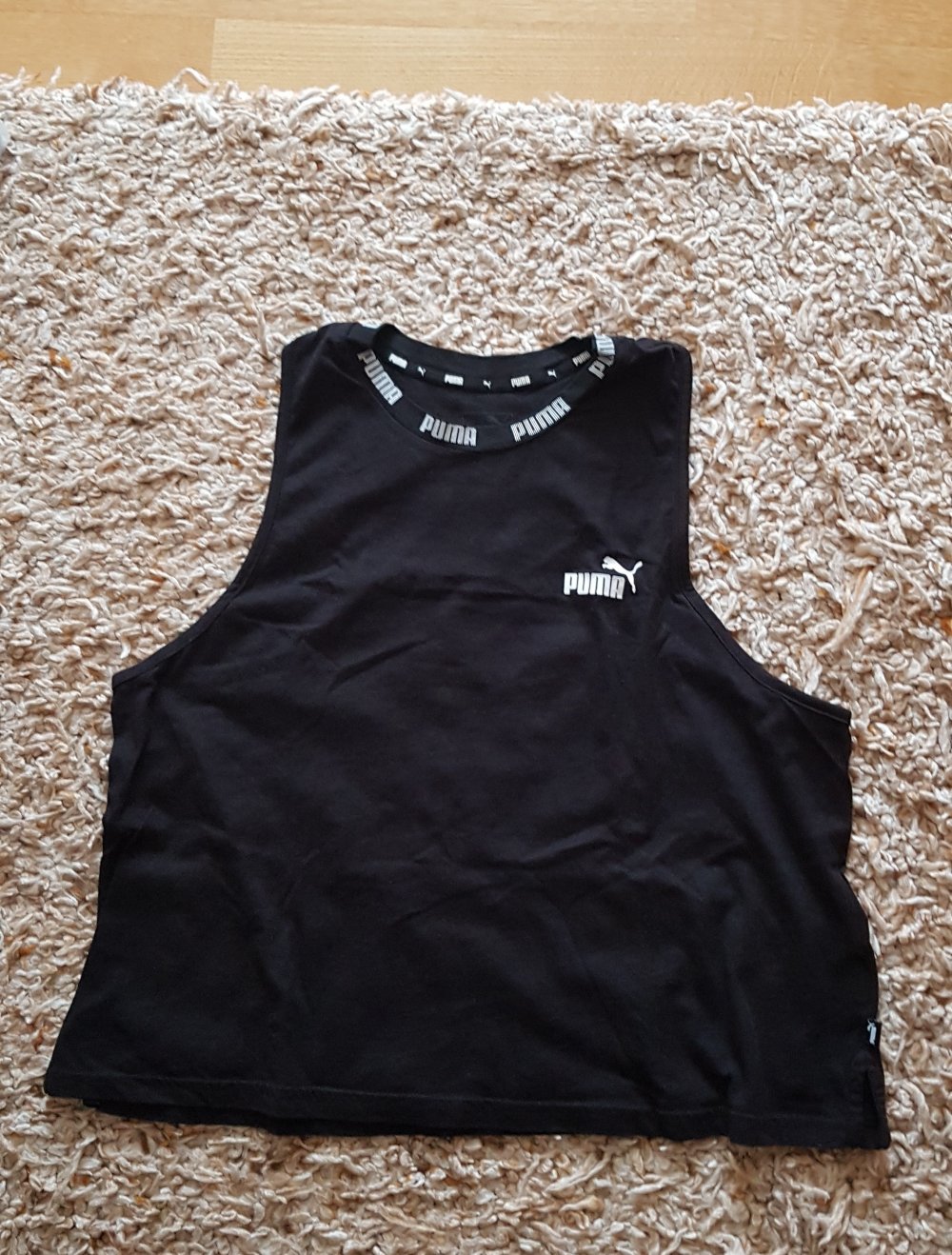 Neu! Puma Shirt Top schwarz mit Logo Gr.XL