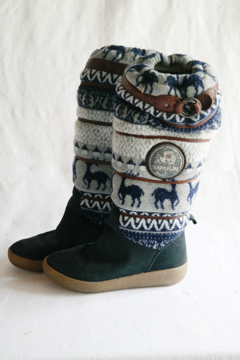 napapijri Stiefel Winterstiefel Norweger Muster Strick bunt waterproof gefüttert 39