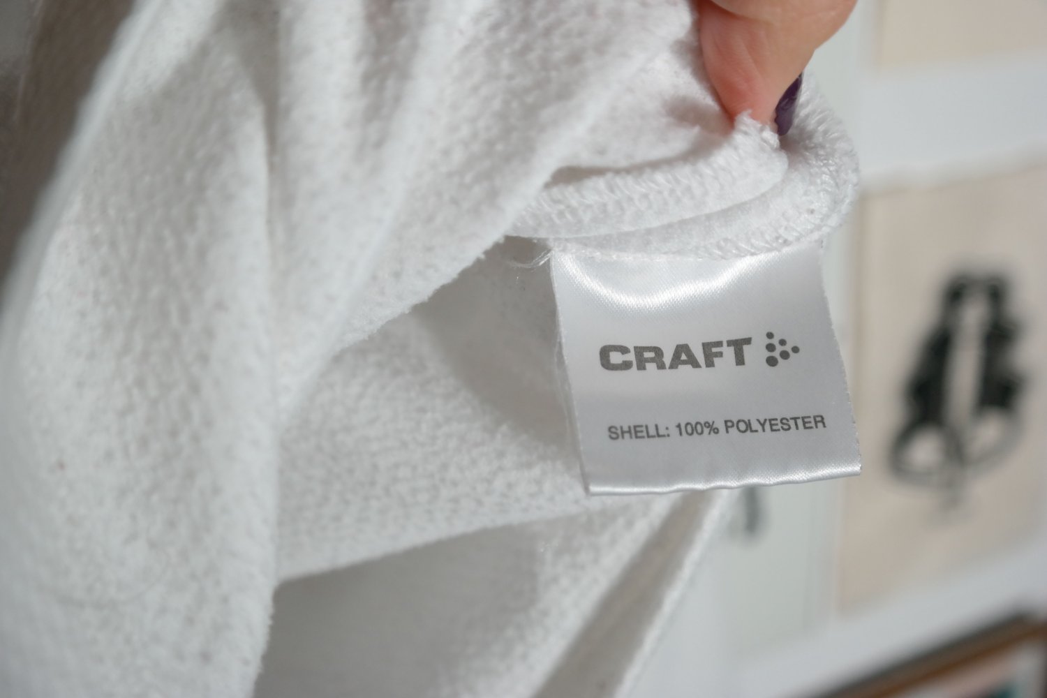 Craft Sportshirt Skipullover weiß Rollkragen Sportpullover Zipper 38 M 