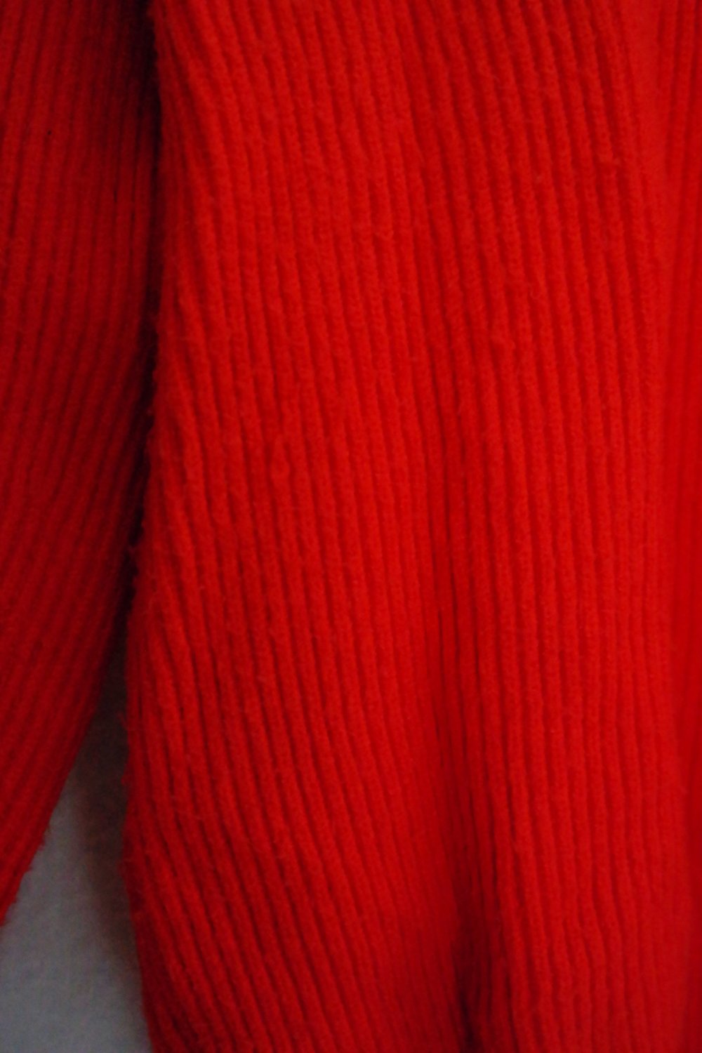 Strickpullover orange rot Rollkragenpullover Langpullover L 40 Pullover 