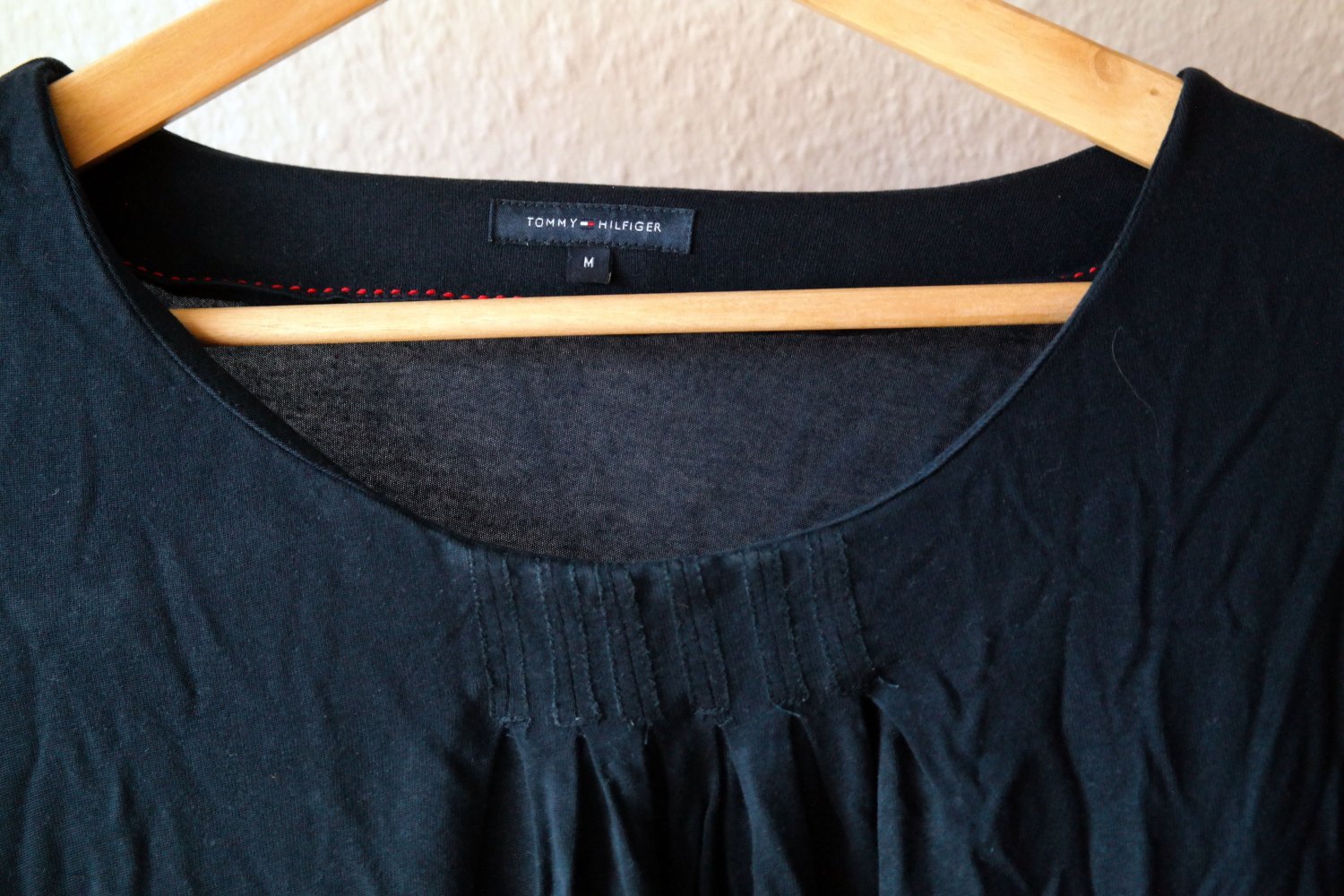 Tommy Hilfiger Longsleeve Langarmshirt Pullover schwarz M 38 dunkelblau