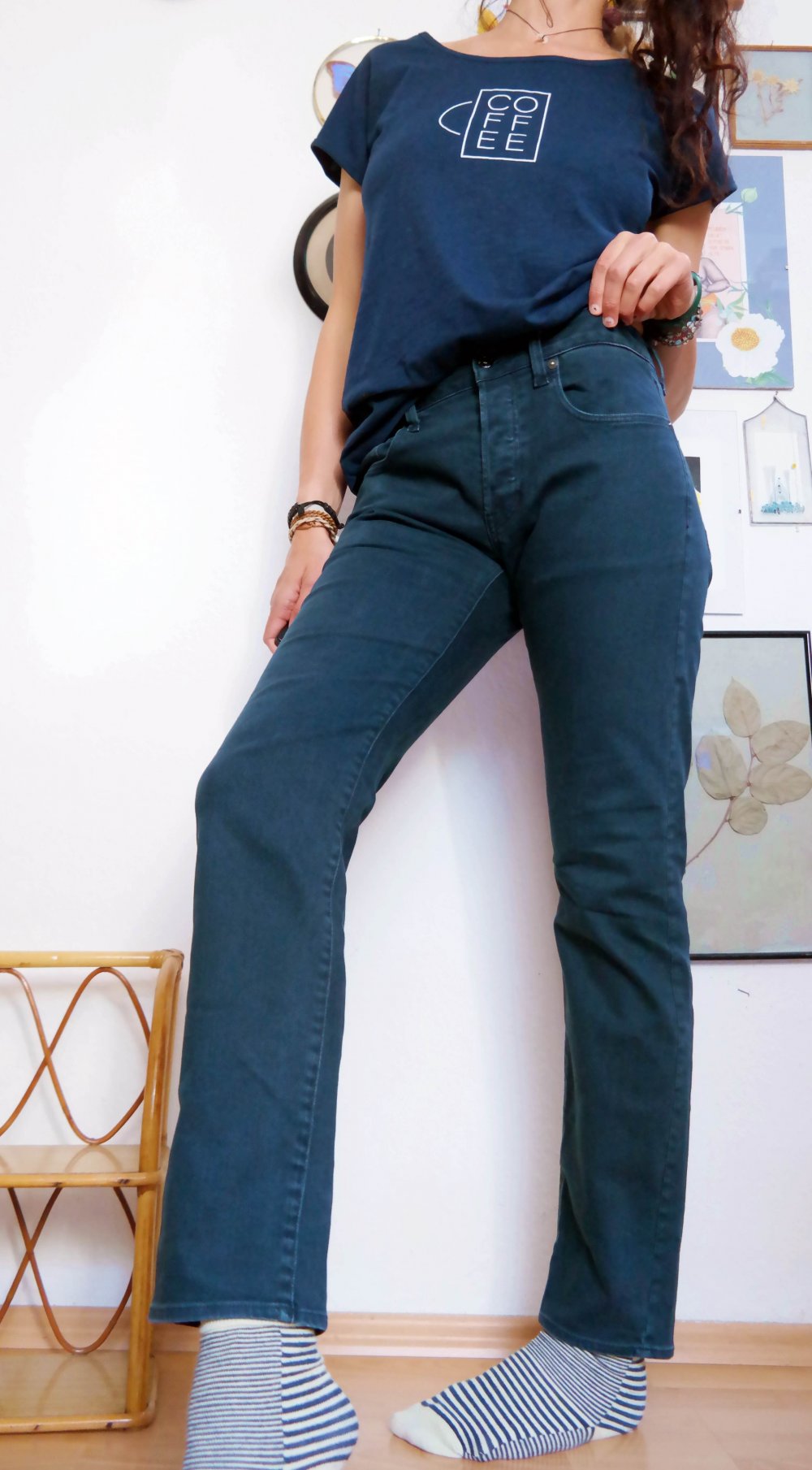 G-Star Gstar Jeans Hose Jeanshose Slim Coj Skinny Röhre dunkelblau marine 30 32 M