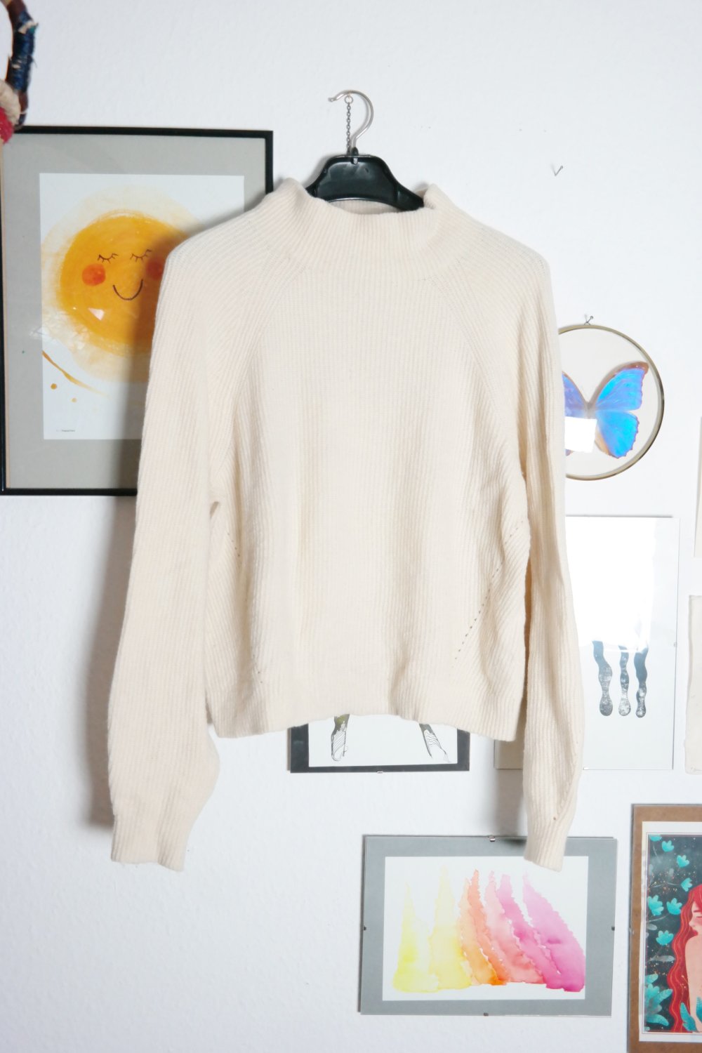 Tom Tailor Pullover Rollkragen Turtleneck Ballonärmel altweiß creme M 38