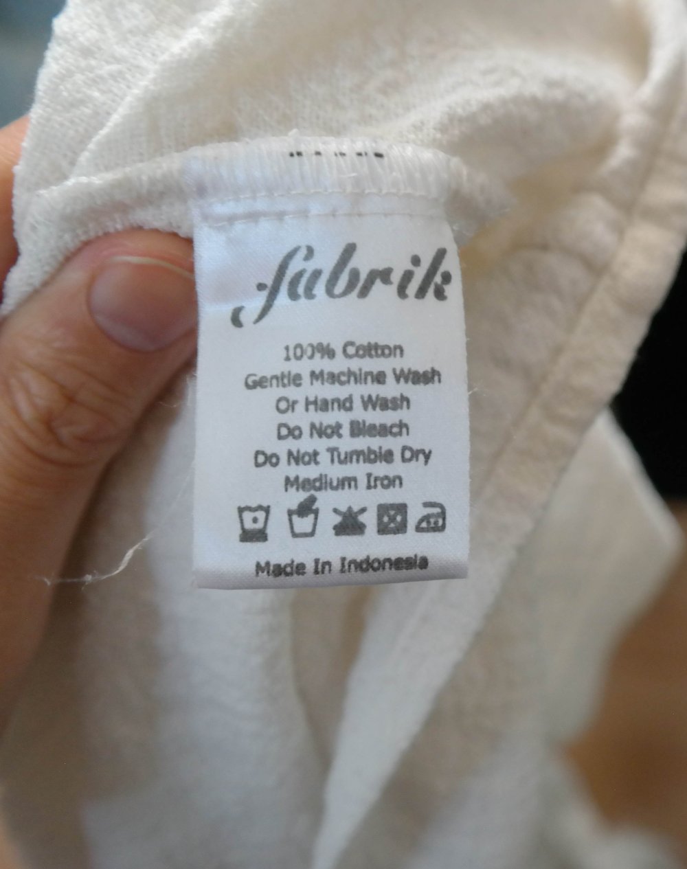 Fabrik Cardigan weiß Binden Wickeln Wickelcaridgan weit Hippie nachhaltig Baumwolle grob gewebt 2 M 38