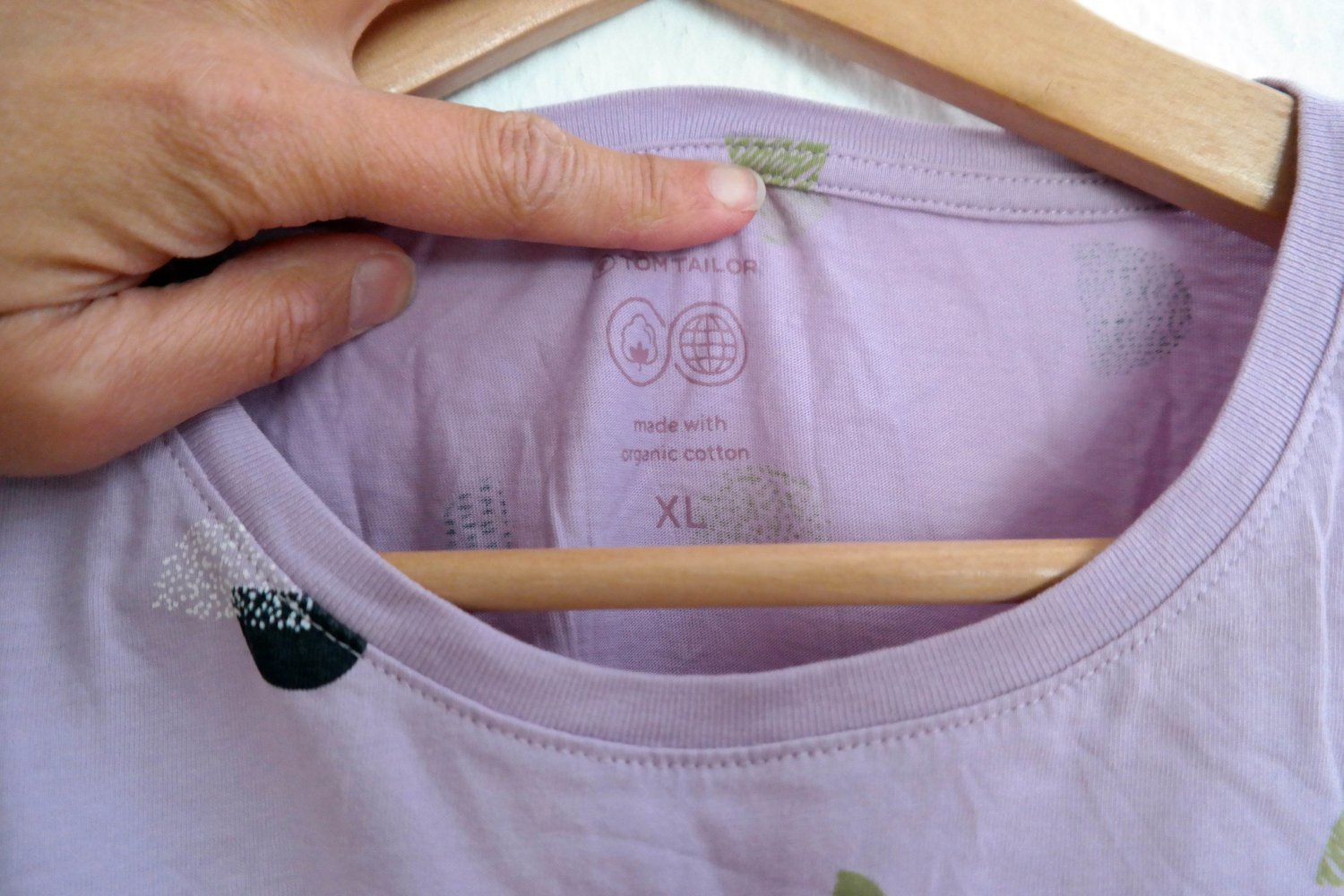 Punkte Muster Shirt Biobaumwolle flieder bunt 42 XL bunt organic