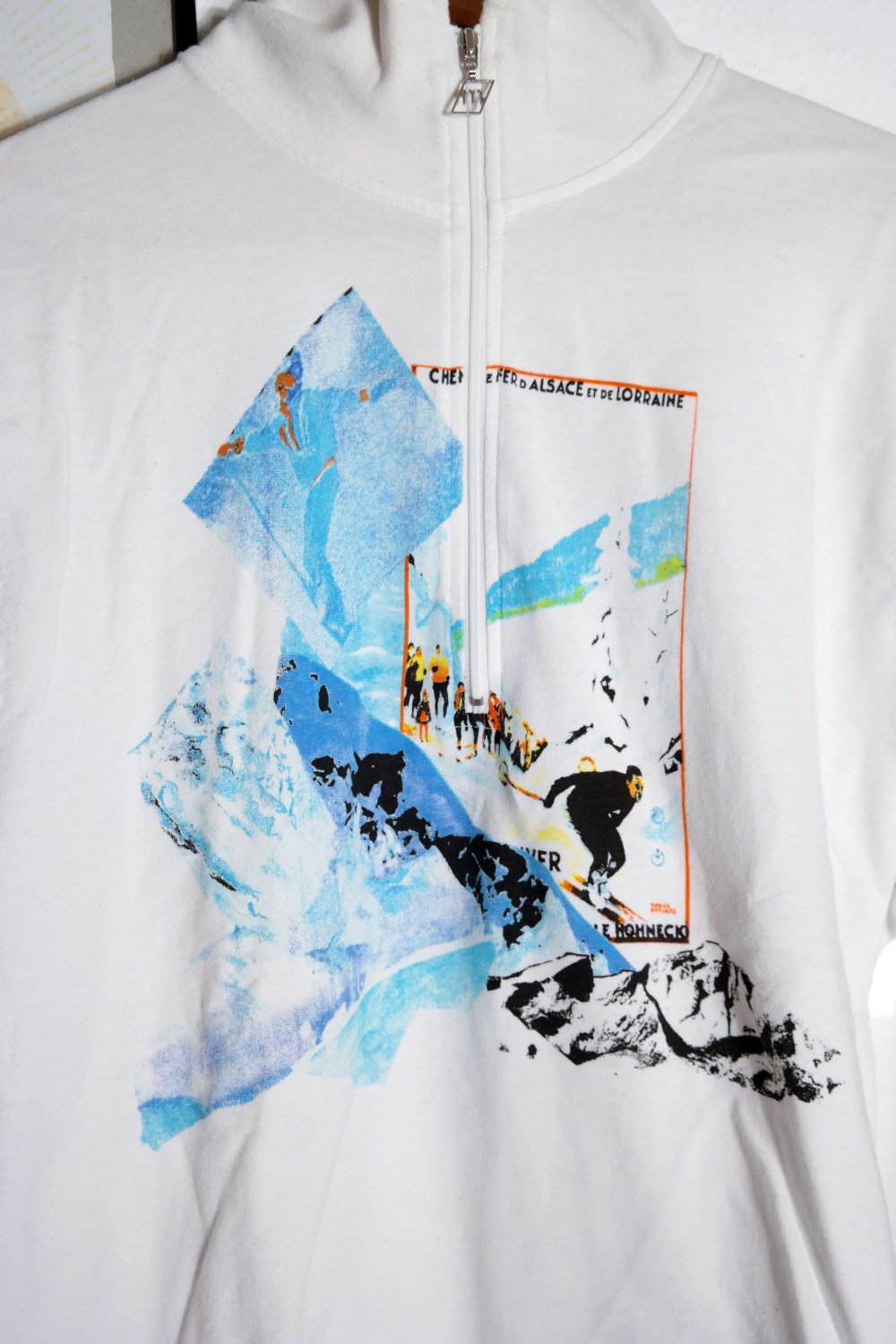 Original Vintage Mäser Pullover Rollkragen Ski Motiv bunt 80er 90er