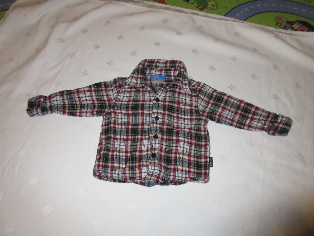 Langarmhemd, Hemd, kariert, Gr. 74