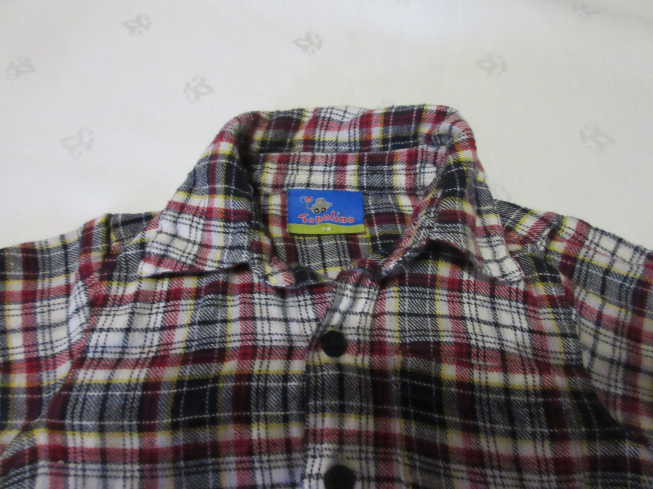 Langarmhemd, Hemd, kariert, Gr. 74