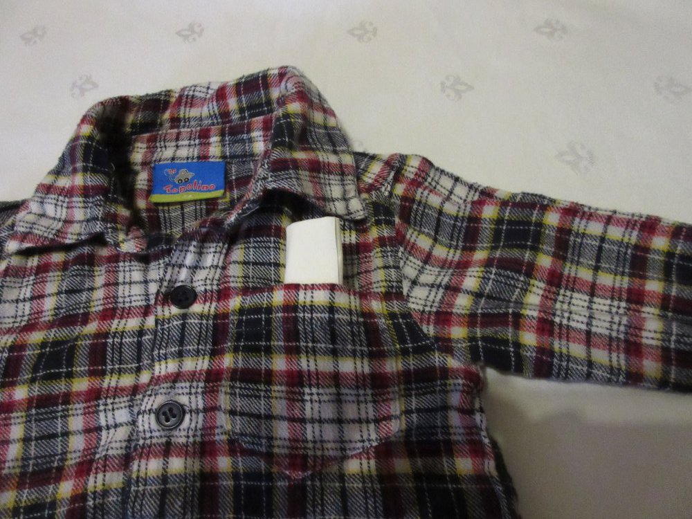 Langarmhemd, Hemd, kariert, Gr. 74