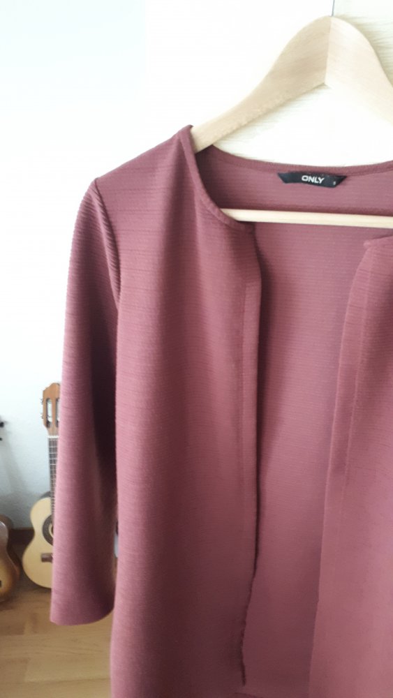 Elegante Bordeaux Cardigan / Strickjacke Gr. S