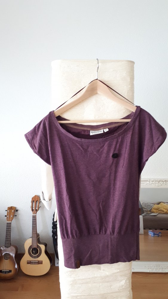 Naketano Shirt in Bordeaux-Violett, Gr. 36/S