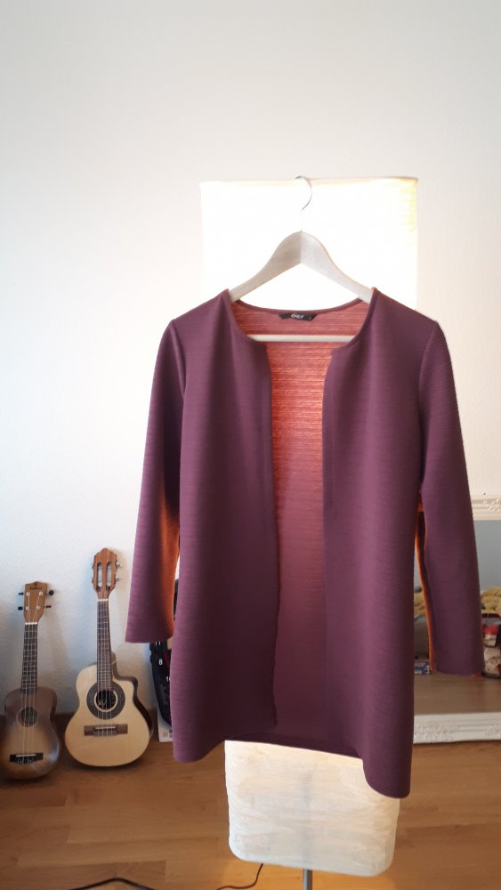 Elegante Bordeaux Cardigan / Strickjacke Gr. S
