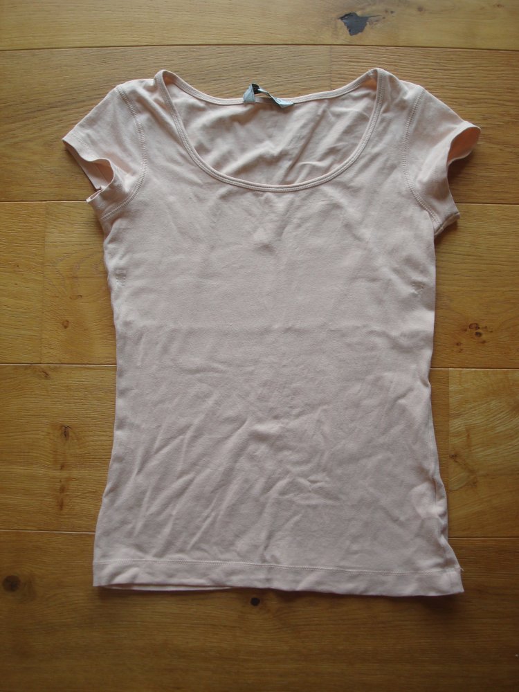 Shirt, T-Shirt, Basic-Shirt in beige / hautfarben