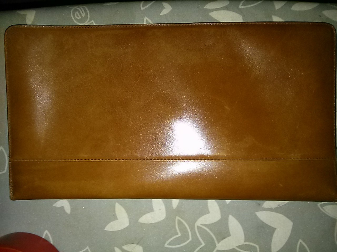 Damenhandtasche- clutch- braunes Leder-neu