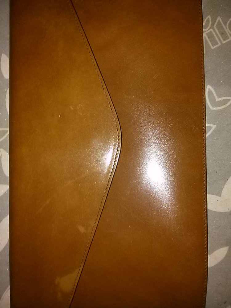 Damenhandtasche- clutch- braunes Leder-neu