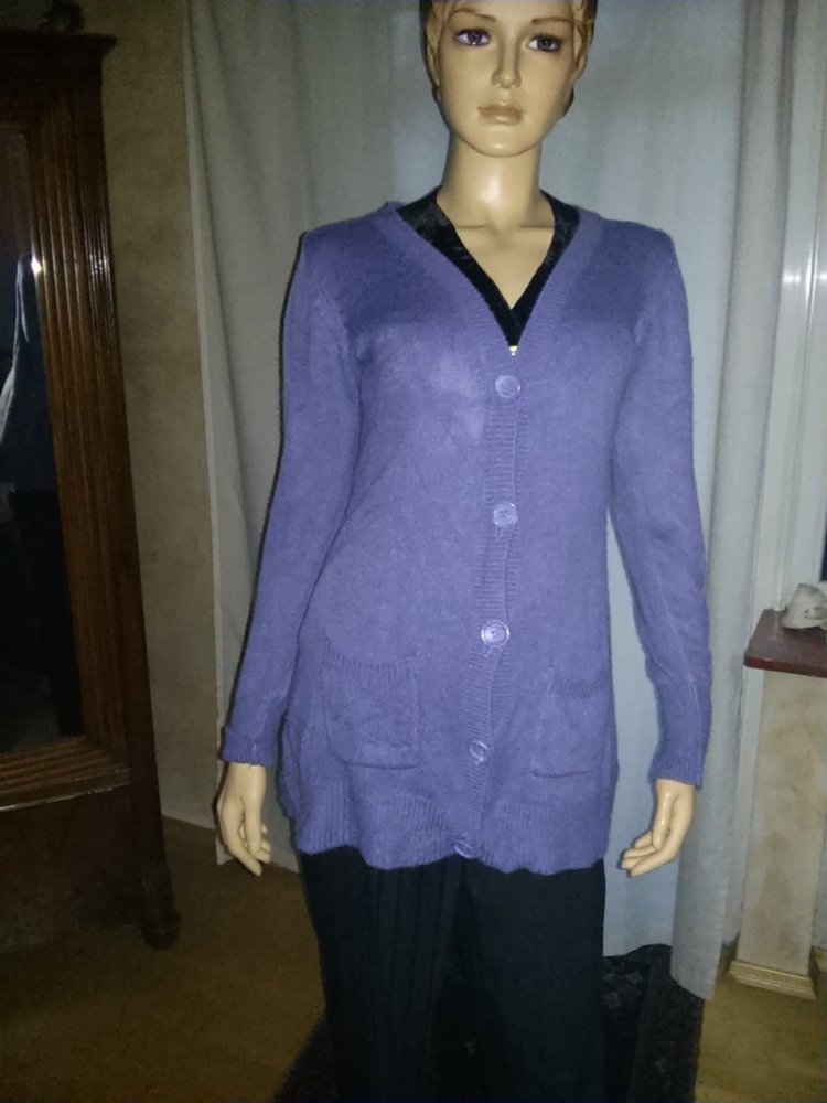 Damenlongweste von outfit- Gr.38 lila