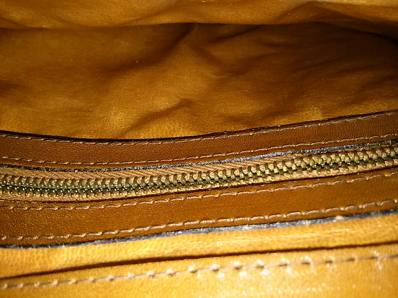 Damenhandtasche- clutch- braunes Leder-neu