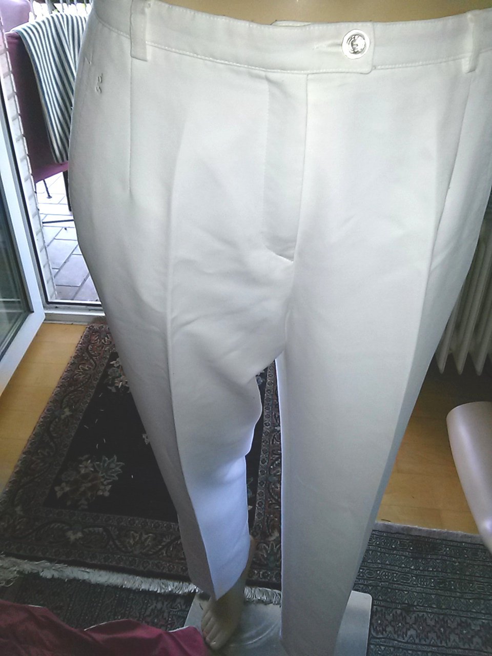 Damenhose von Gardeur Gr. 40 K - slim line - weiss