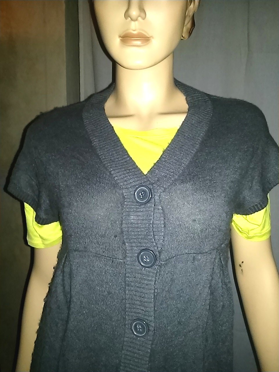 Damen-Long-Weste von H & M - Gr.S-grau