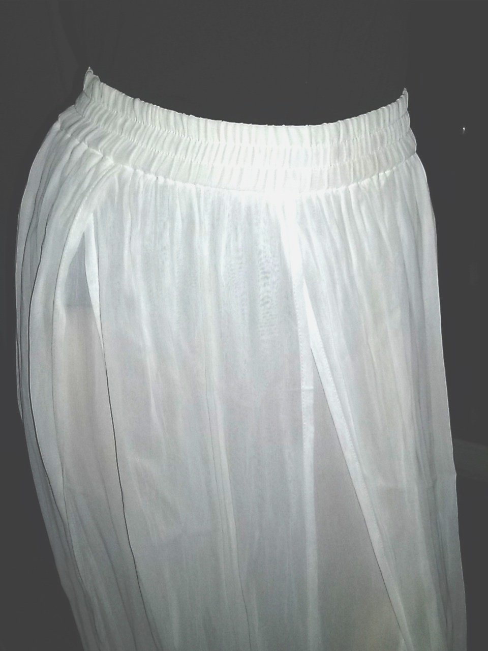 Rock - lang/transparent -von Exclusiv- Gr.36-weiss