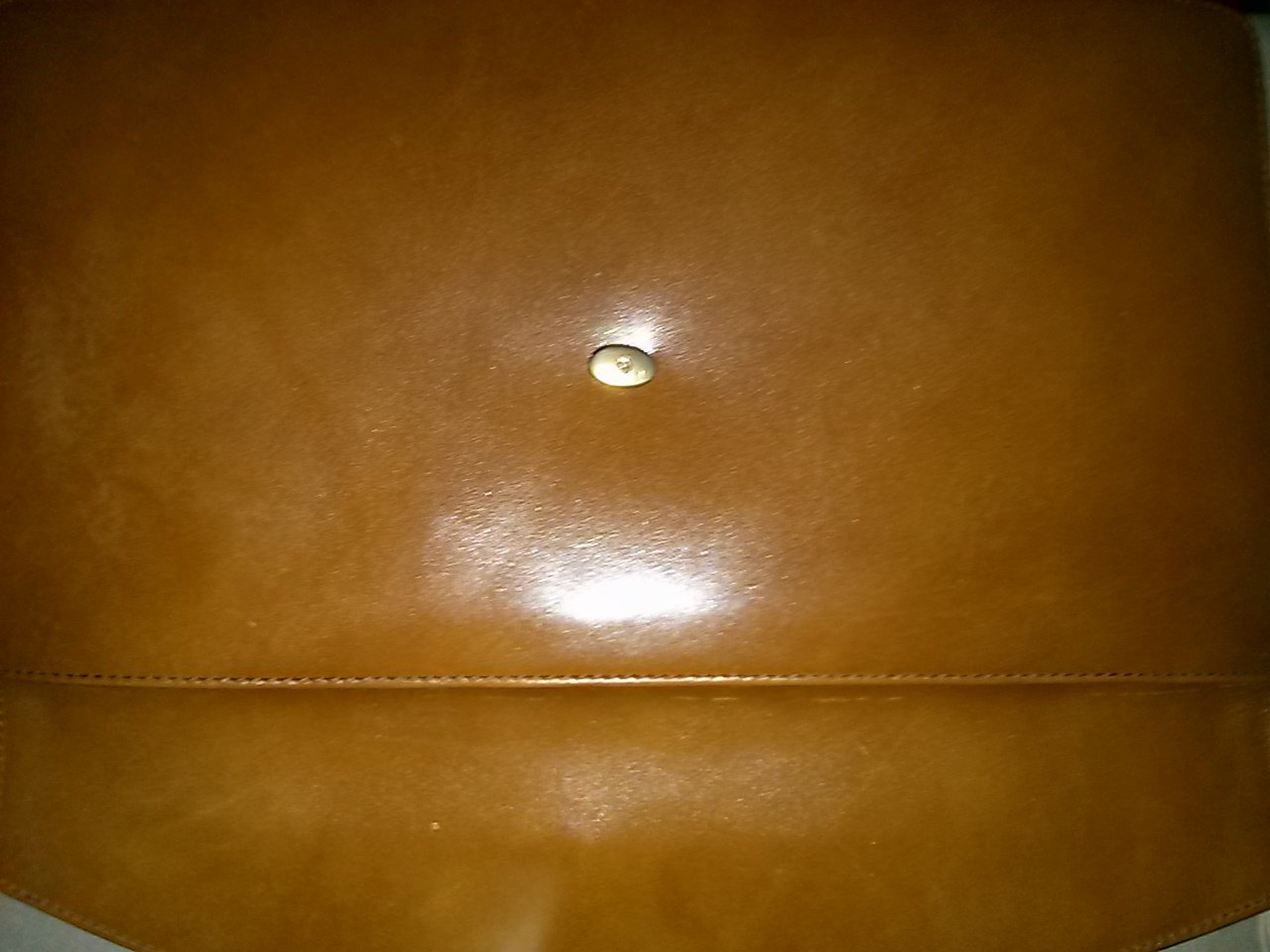 Damenhandtasche- clutch- braunes Leder-neu