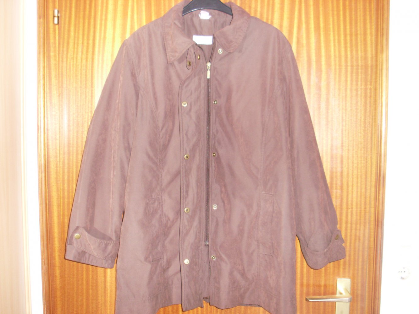 Damen Veloursjacke braun Gr. 44/46 Herbst/ Frühjahr