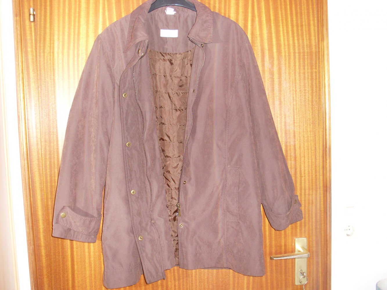 Damen Veloursjacke braun Gr. 44/46 Herbst/ Frühjahr