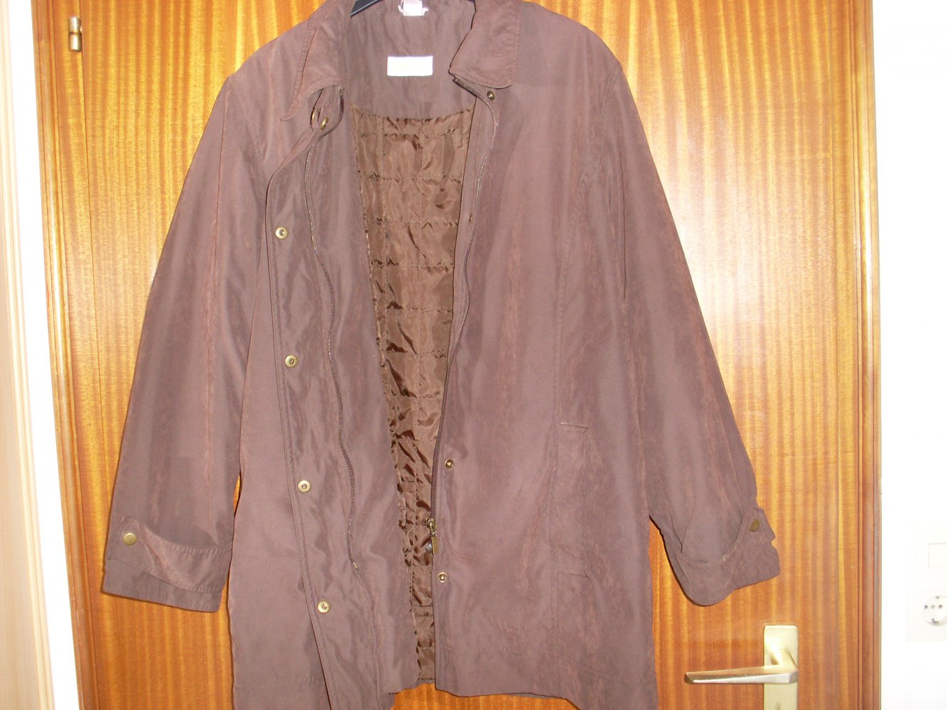 Damen Veloursjacke braun Gr. 44/46 Herbst/ Frühjahr