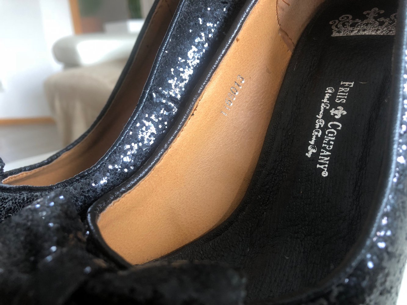 Schwarze glitzer High Heels FRIIS&COMPANY