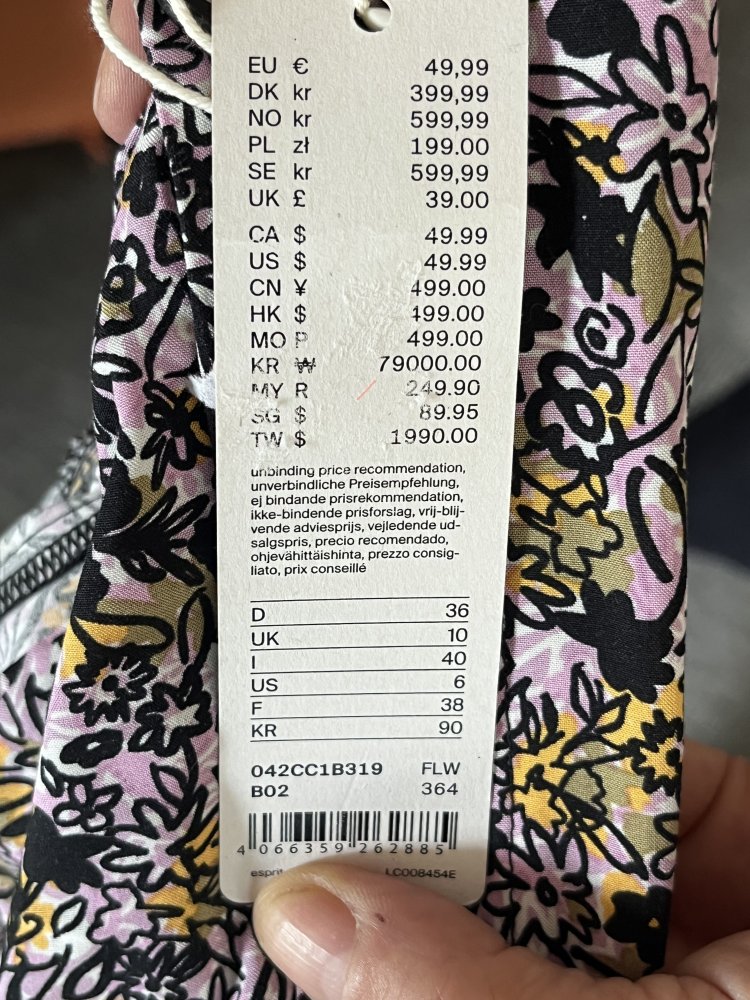 EDC by Esprit Marlene Sommer Hose Gr.S geblümt Neu mit Etikett