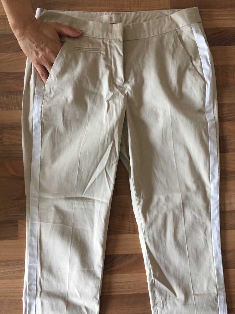 BAF Chino Hose mit schmalem Bein + Smoking Streifen Gr.36