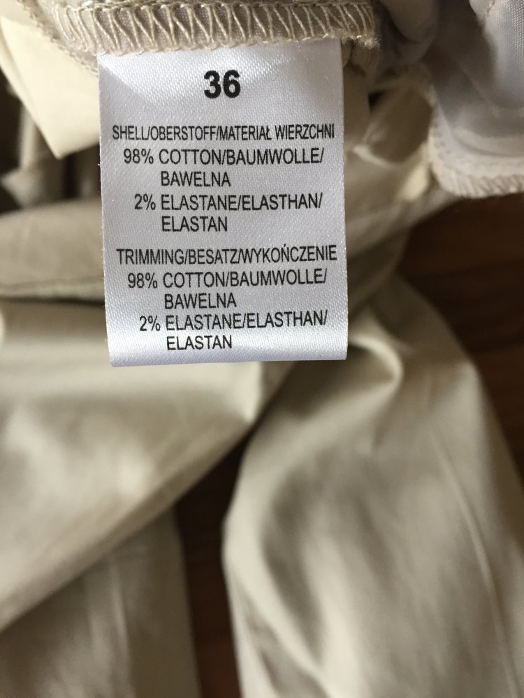 BAF Chino Hose mit schmalem Bein + Smoking Streifen Gr.36