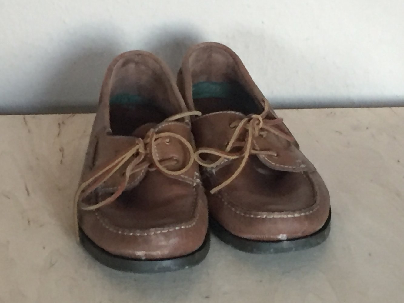 Navigate Bootsschuhe Leder Mokassins Gr.43 hellbraun Material Leder Außen und Innen, Kunststoff Sohlen